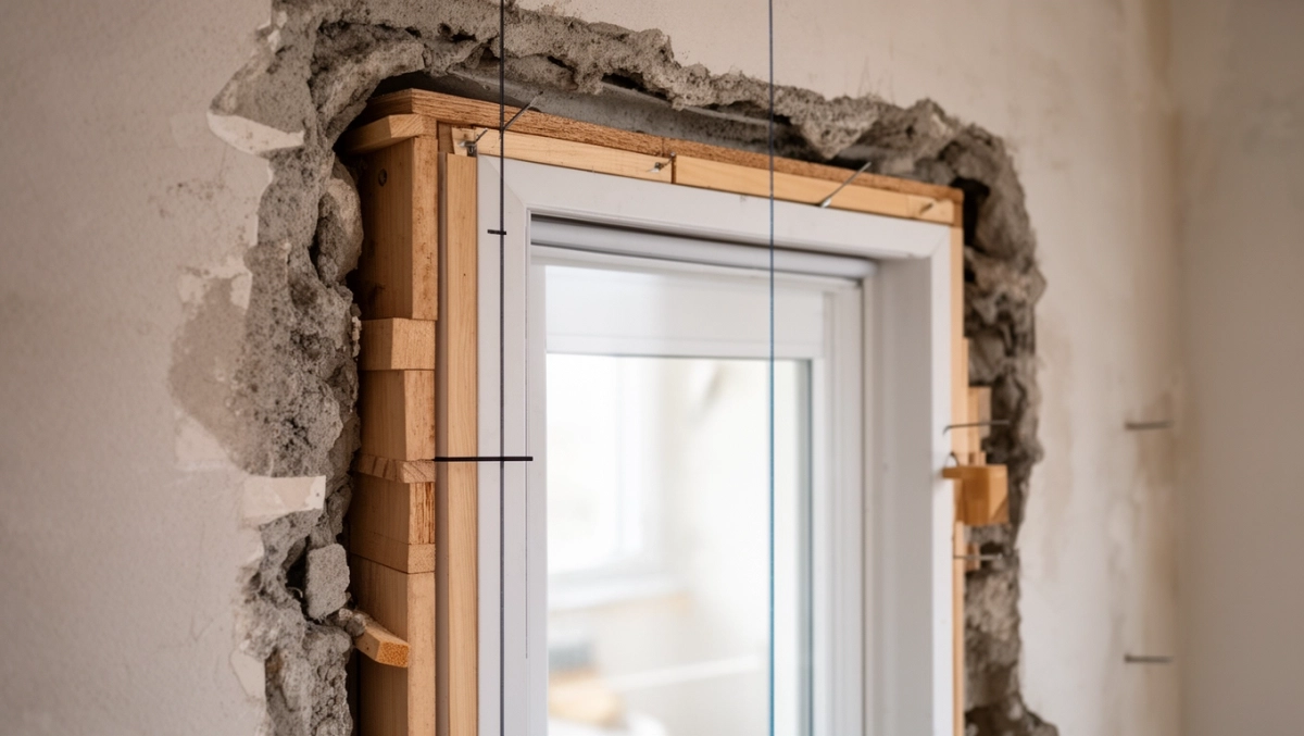 Montaż ościeżnicy stałej