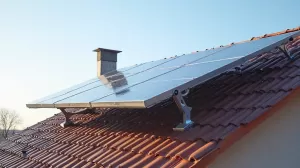 instalacja fotowoltaiczna na dachu pokrytym blachodachówką