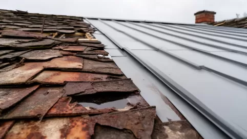 Montaż blachodachówki na starym dachu