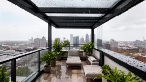 Zadaszenie balkonu na ostatnim piętrze